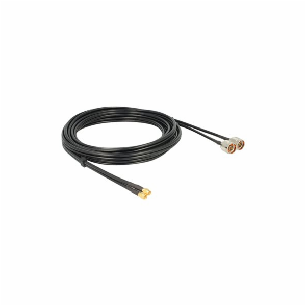 Delock - Kabel antény - SMA s piny (male) do N konektor s...