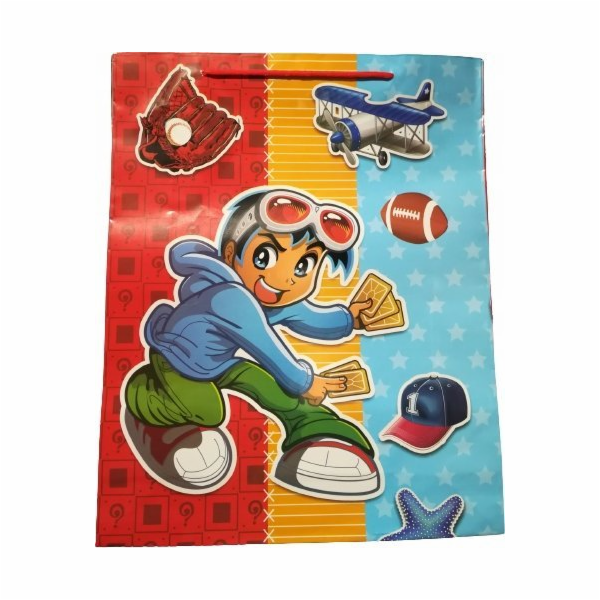 JU-PITER Dárková taška laminovaná Boy 019A 32x40x10cm p12...