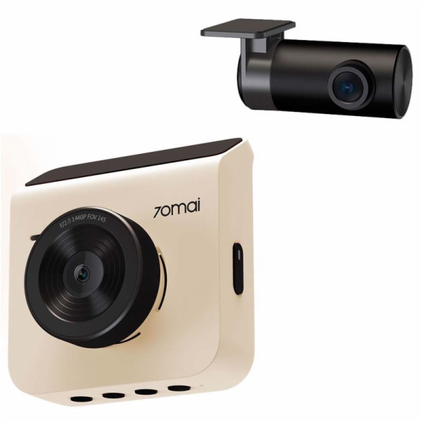 70mai Dash Cam A400 QHD Ivory + Rear Cam RC09 Set 