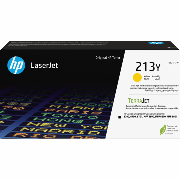 HP 213Y Yellow Original LaserJet Toner Cartridge