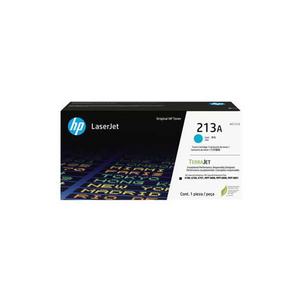 HP 213A Cyan Original LaserJet Toner Cartridge