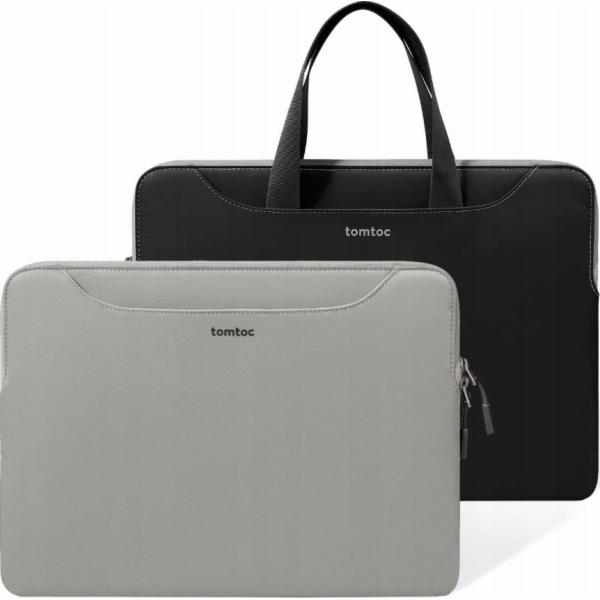 TOMTOC DUAL Sleeve for MacBook 13,5", black/gray
