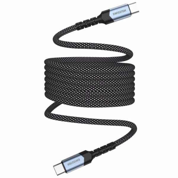 Swissten magnetický datový kabel samonavíjecí usb-c / usb...