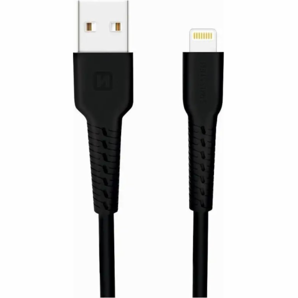 Swissten datový kabel usb / lightning 1,0 m černý