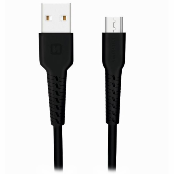 Swissten datový kabel usb / micro usb 1,0 m černý