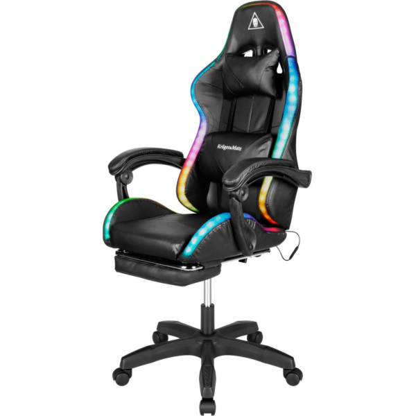 Křeslo herní KRUGER & MATZ GX-150 Warrior RGB černé