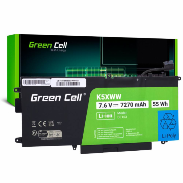 Green Cell Laptop Akku K5XWW für Dell Latitude 7390 2-in-...