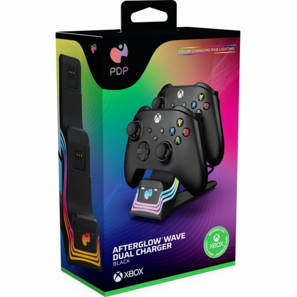 PDP Afterglow Wave pro Xbox, Dual Charger, černý