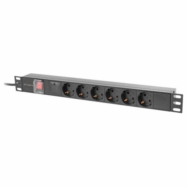 LANBERG NAPÁJECÍ DISTRIBUČNÍ JEDNOTKA (PDU) 19"  1U 16A 2...