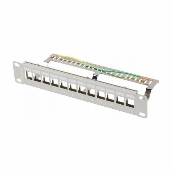 LANBERG PATCH PANEL 12 PORTŮ 1U 10" FTP PRO MODULY KEYSTO...