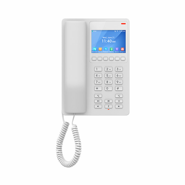 Grandstream GHP630 SIP hotelový telefon s displejem, bílý