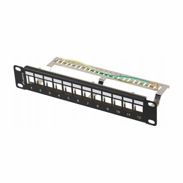 LANBERG PATCH PANEL 12 PORTŮ 1U 10" FTP PRO MODULY KEYSTO...