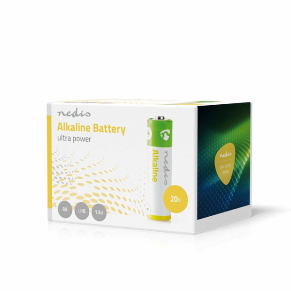 Nedis BAAKLR620BX - Alkalická Baterie AA | 1.5 V | 20 kus...
