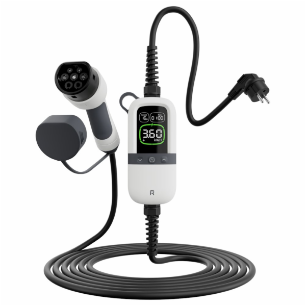EVSE AC přenosná, jednofázová nabíječka pro elektromobily...
