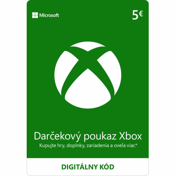 ESD XBOX - Dárková karta Xbox 5 EUR
