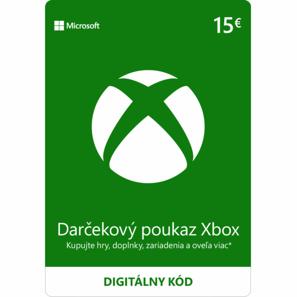 ESD XBOX - Dárková karta Xbox 15 EUR