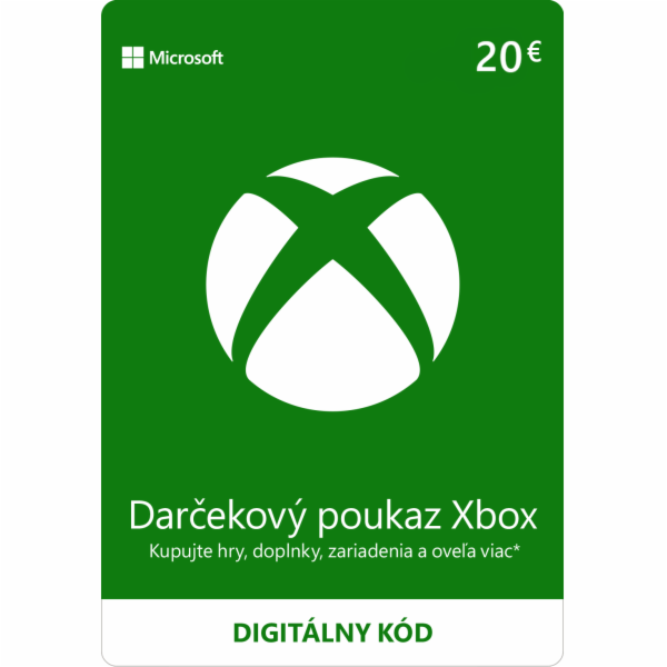 ESD XBOX - Dárková karta Xbox 20 EUR