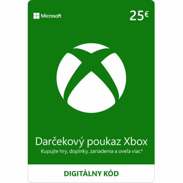 ESD XBOX - Dárková karta Xbox 25 EUR