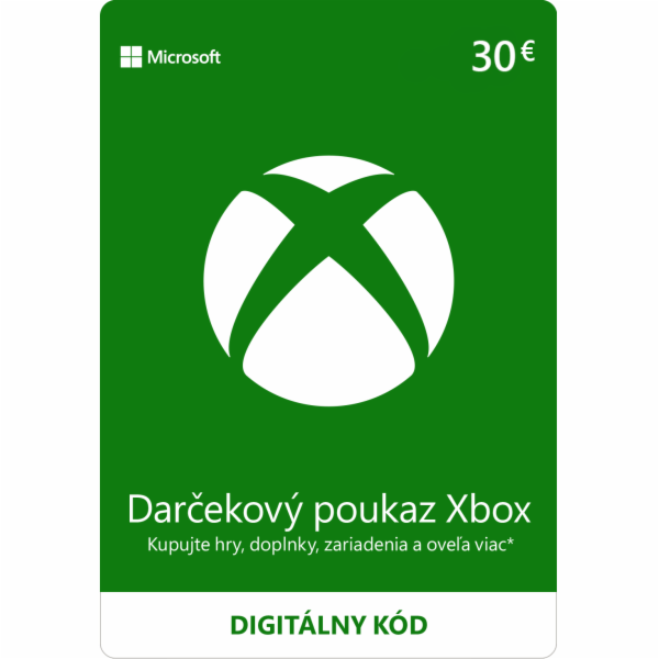 ESD XBOX - Dárková karta Xbox 30 EUR