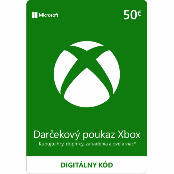 ESD XBOX - Dárková karta Xbox 50 EUR