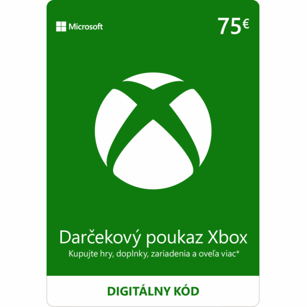 ESD XBOX - Dárková karta Xbox 75 EUR