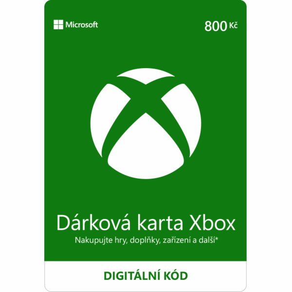 ESD XBOX - Dárková karta Xbox 800 Kč