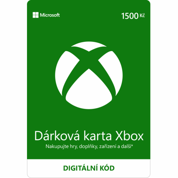 ESD XBOX - Dárková karta Xbox 1500 Kč