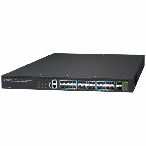 Planet XGS-6350-24X2C L3 switch, 24x10G SFP+, 2x100Gb QSF...