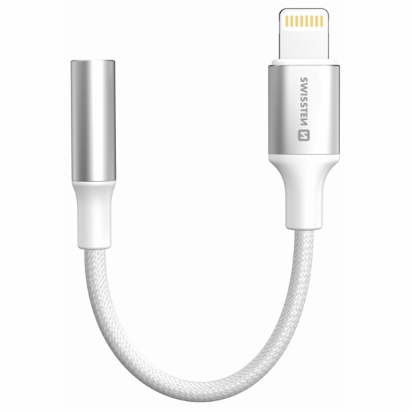Swissten audio adaptér - textile lightning (samec) / 3,5m...