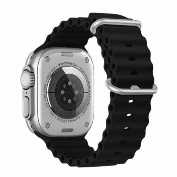 Swissten řemínek pro apple watch silikonový - marine stra...
