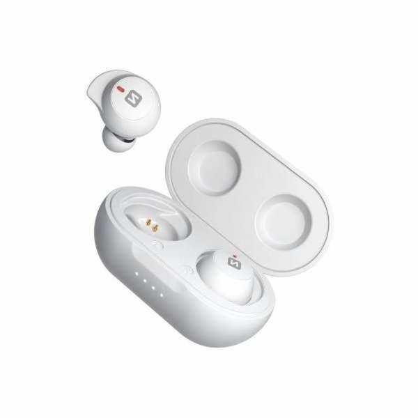 Swissten bluetooth tws sluchátka stonebuds bílá