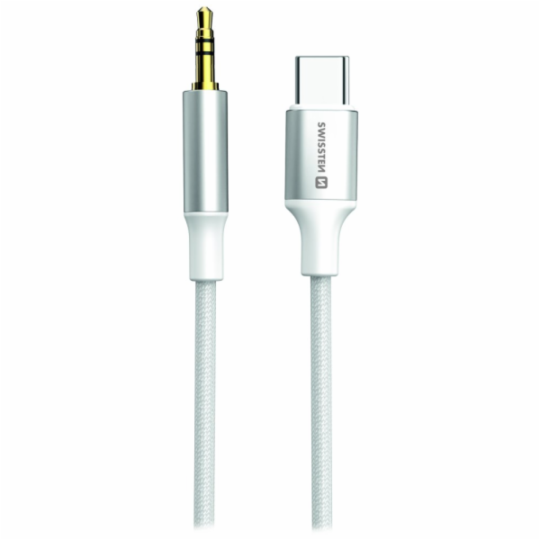 Swissten audio adaptértextile usb-c (samec) / 3,5 mm jack...