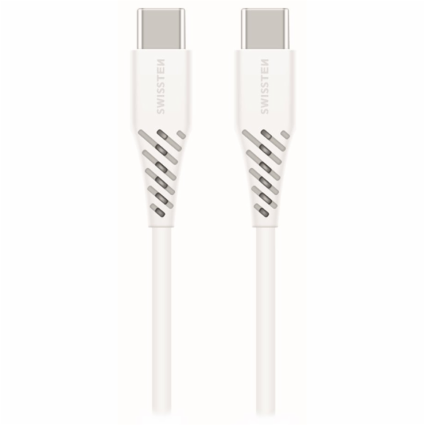 Swissten datový kabelusb-c/usb-c bílý 1,2m  (eco balení)