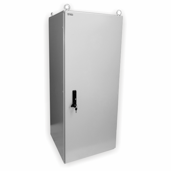 19" venkovní rozvaděč IP55 30U/600mm plech.dveře, 3-bod.z...