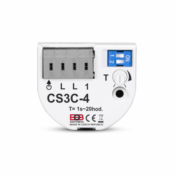 Spínač pod vypínač CS3C-4 je v zapojení BEZ NULOVÉHO VODIČE