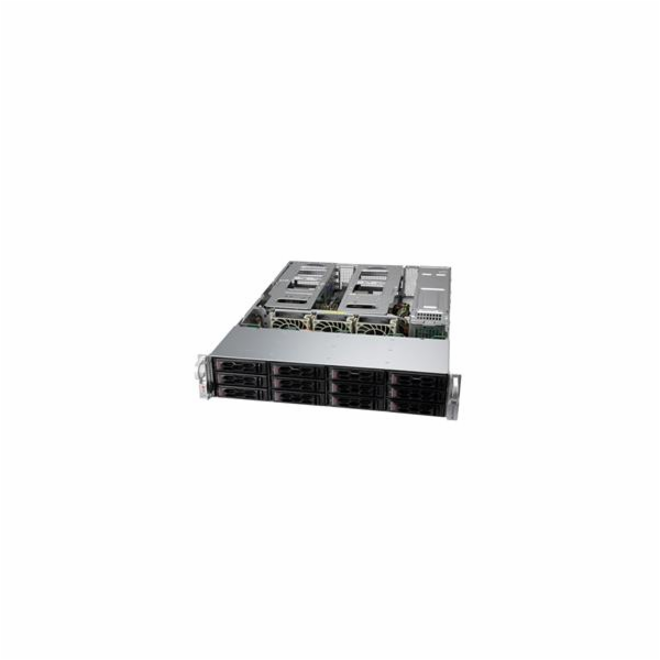 SUPERMICRO 2U chassis 12x 3,5" HS SAS3/SATA/NVMe, 2x1200W...