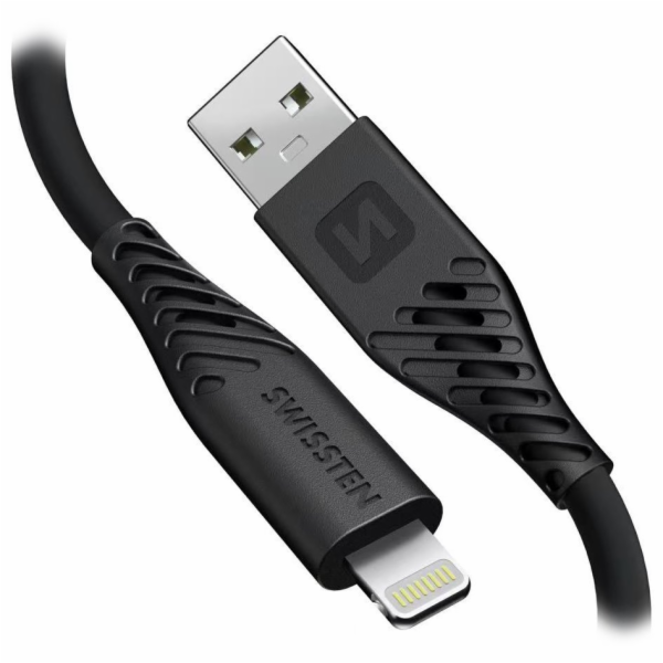 Swissten datový kabel soft silicone usb-a / lightning 0,4...