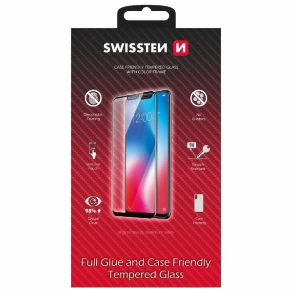Swissten&nbsp;sklo&nbsp;Full&nbsp;Glue&nbsp;,&nbsp;Color&nbsp;frame,&nbsp;Case&nbsp;friendly&nbsp;pro&nbsp;...