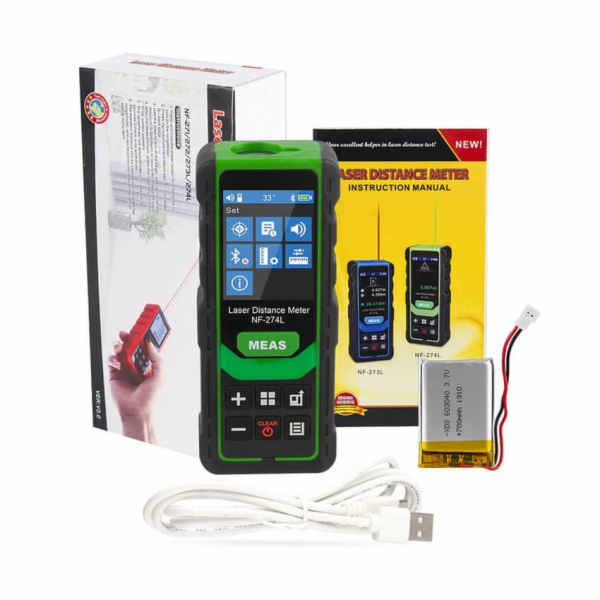 W-Star Laserový metr vzdálenosti WSNF274L, 80m,hlas, BT, ...