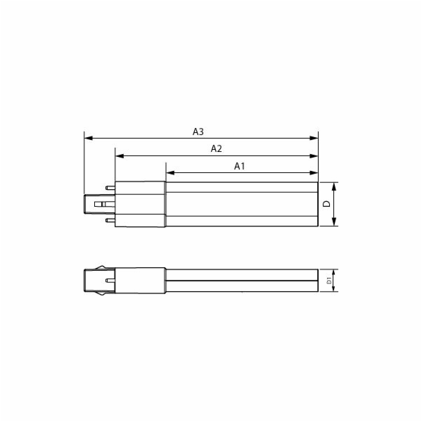 LED zářivka PHILIPS CorePro LED PLS 5W/9W(11W) 840 2P G23...