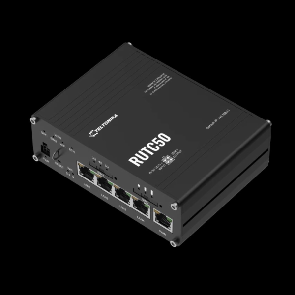 Teltonika RUTC50 průmyslový router, 5G, Dual SIM, WiFi 6