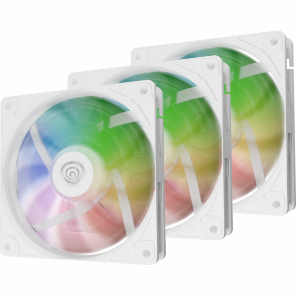 Ventilátor Genesis OXAL 120 ARGB, 3-Pack, Bílý