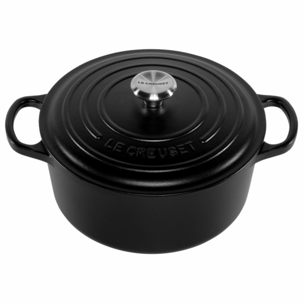 Le Creuset Signature Casserole round 22 cm black
