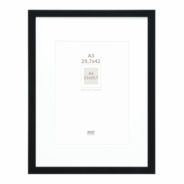 Deknudt S66KF2 P1 DIN A3 29,7x42 Wood black with Passepar...