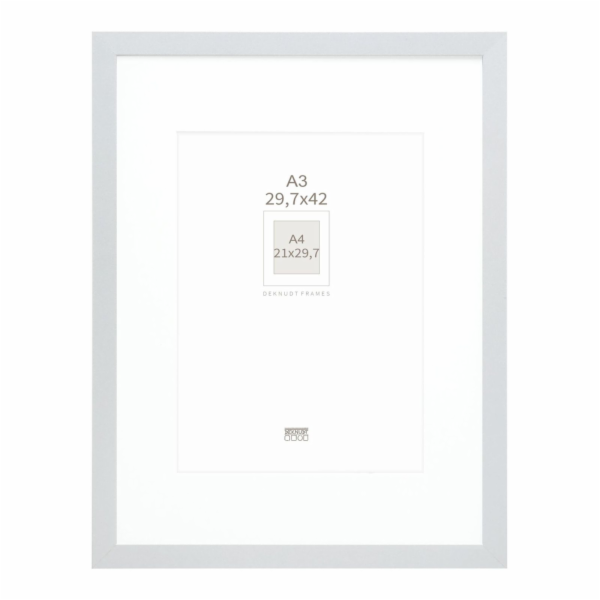 Deknudt S66KD1 P1 DIN A3 29,7x42 Wood silver with Passepa...