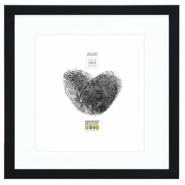 Deknudt S66KF2 P1          20x20 Holz schwarz mit Passepa...