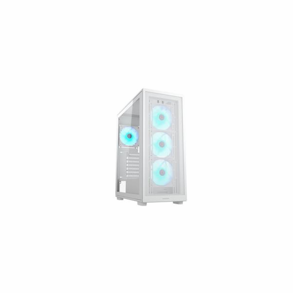 COUGAR PC skříň MX220 RGB White Mid Tower Mesh Front Pane...