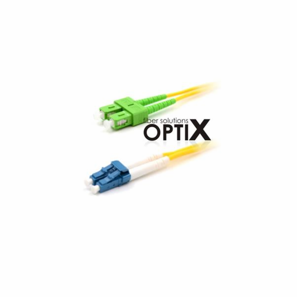 Patchcord FO duplex LC-SC/APC  9/125um SM, 0,5m, OS2, 1.8mm