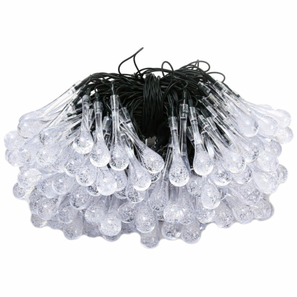 IMMAX LED solární dekorační řetěz DROP, 100xLED, IP65, te...