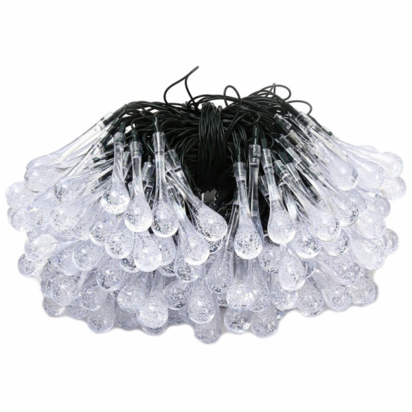 IMMAX LED solární dekorační řetěz DROP, 200xLED, IP65, te...